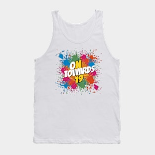 19th Birthday Text Design Tank Top